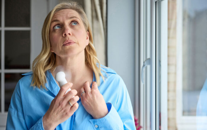a women that could be suffering from menopause